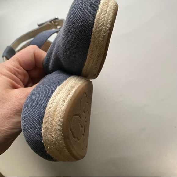 Boc Born of Concept Shoes Bree Espadrille wedge Blue Canvas Casual Z30234-10M - Picture 6 of 13